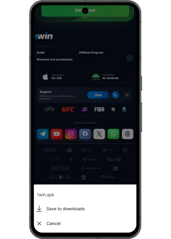 Download 1win app for Android Download 1win app for Android